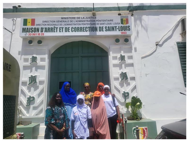 Visite aux détenues de la Maison d’Arrêt et de Correction de Saint-Louis.